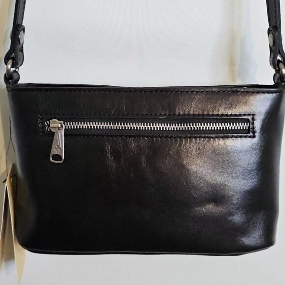 NWT PATRICIA NASH AIMEE Crossbody Bag BLACK Leather Shoulder Handbag Classic - Picture 9 of 11